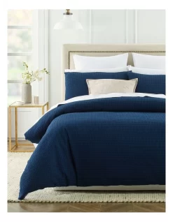 Heritage Eleonore Quilt Cover Set Navy