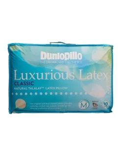 Luxurious Classic Medium Profile & Feel Latex Pillow In White