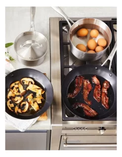 Conical Tri-Ply Non-stick Frypan 24cm In Stainless Steel -Household Items Shop 789615280 3 2 720x928