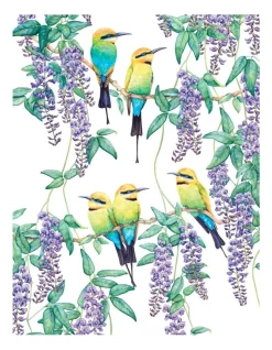 Maxwell & Williams Royal Botanic Gardens Victoria Garden Friends 50x70cm Tea Towel Rainbow Bee-Eater Print