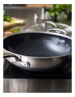 Greenpan Premiere 30cm/4.74L Covered Wok Stainless Steel 10 Greenpan Premiere 30cm/4.74L Covered Wok Stainless Steel -Household Items Shop 794394010 3 2 720x928