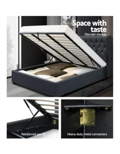 King Size Gas Lift Bed Frame Charcoal 11 King Size Gas Lift Bed Frame Charcoal -Household Items Shop 795722770 4 720x928