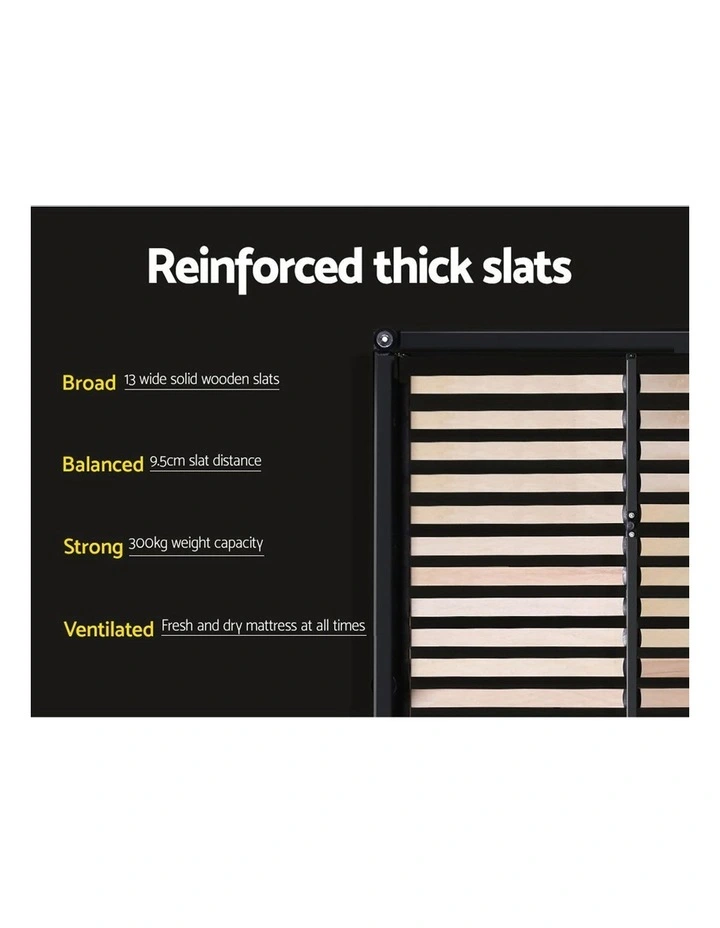 King Size Gas Lift Bed Frame Charcoal 8 King Size Gas Lift Bed Frame Charcoal - Image 6