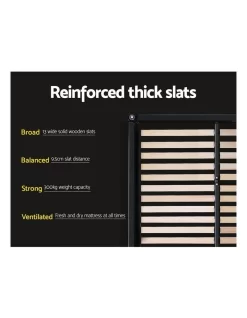 Double Full Size Bed Frame Base Mattress Platform White Leather Wooden NEO -Household Items Shop 795723670 5 720x928