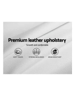 Double Full Size Bed Frame Base Mattress Platform White Leather Wooden NEO -Household Items Shop 795723670 6 720x928