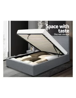 King Single Size Gas Lift Bed Frame Base With Storage Mattress Fabric -Household Items Shop 795724570 6 720x928