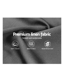 Queen Size Fabric Bed Frame HeadboardGrey -Household Items Shop 795731590 6 720x928