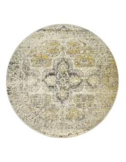 Museum Wesley Silver Round Rug