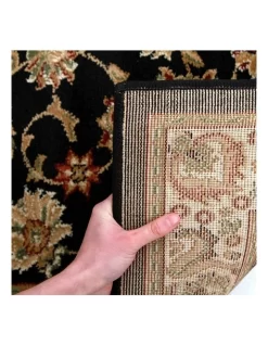 Istanbul Collection Traditional Floral Pattern Black Rug -Household Items Shop 798039910 5 720x928