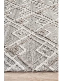 Visions Winter Silver Stream Modern Rug