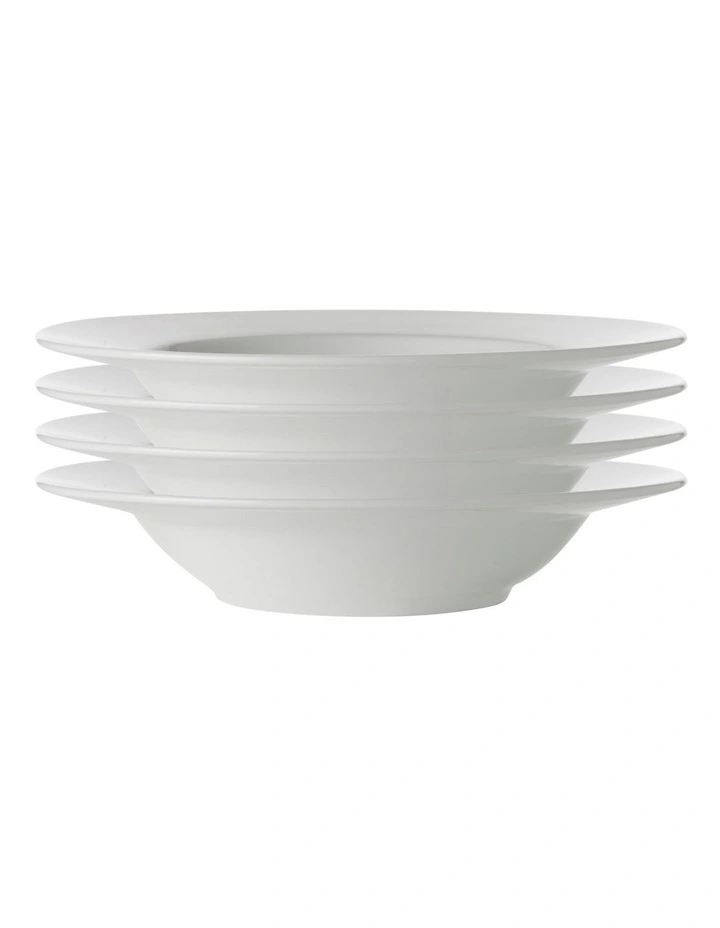 Maxwell & Williams White Basics Rim Soup Bowl 23cm Set Of 4 3 Maxwell & Williams White Basics Rim Soup Bowl 23cm Set Of 4