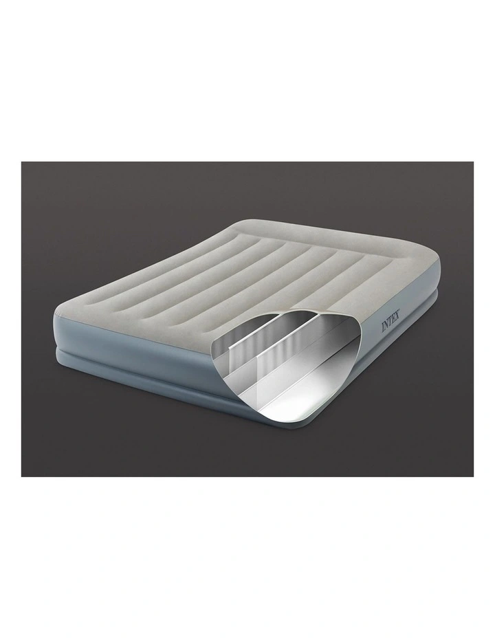 Intex Dura-Beam Pillow Rest Mid-rise Airbed Queen Beige 4 Intex Dura-Beam Pillow Rest Mid-rise Airbed Queen Beige - Image 2