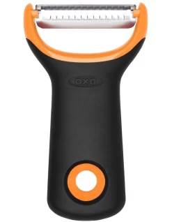 OXO Julienne Prep Peeler In Black/Orange