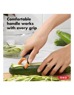 OXO Julienne Prep Peeler In Black/Orange -Household Items Shop 804906280 6 720x928