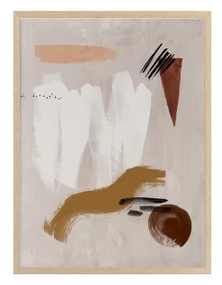 Dig Site I Print Oak Frame