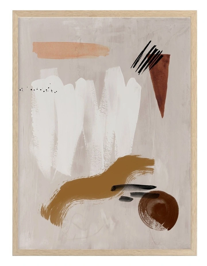 Dig Site I Print Oak Frame 3 Dig Site I Print Oak Frame