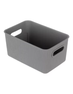 27.5cm Kaia Storage Basket Organiser Container W/ Handles Assorted