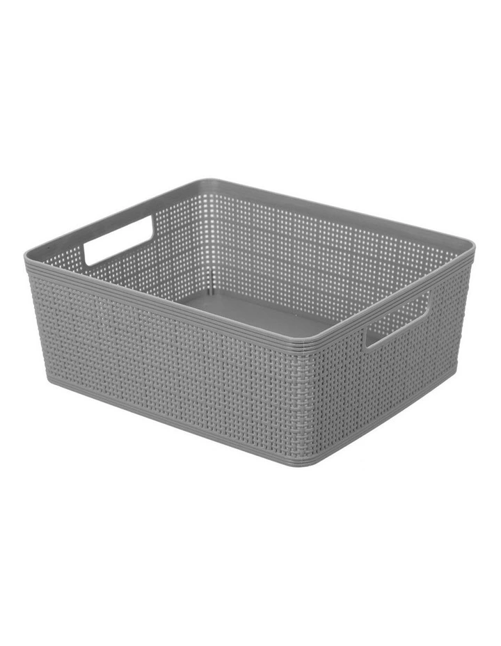 35.5cm Ivy Weave Basket Storage Home Organiser Container Large Assort 3 35.5cm Ivy Weave Basket Storage Home Organiser Container Large Assort