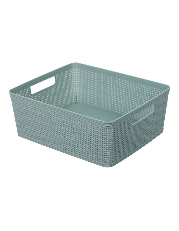 35.5cm Ivy Weave Basket Storage Home Organiser Container Large Assort 5 35.5cm Ivy Weave Basket Storage Home Organiser Container Large Assort - Image 3