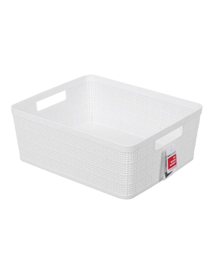 35.5cm Ivy Weave Basket Storage Home Organiser Container Large Assort 7 35.5cm Ivy Weave Basket Storage Home Organiser Container Large Assort - Image 5