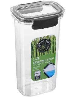 1.7L Crystal Fresh 25cm Plastic Food Container Pantry Storage BK