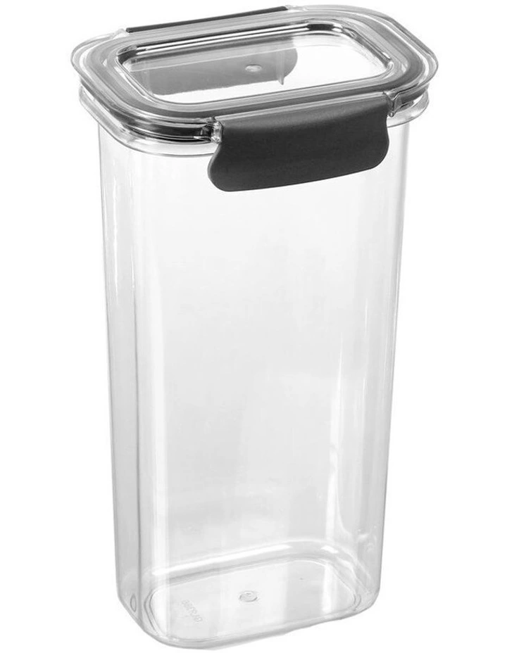 1.7L Crystal Fresh 25cm Plastic Food Container Pantry Storage BK 4 1.7L Crystal Fresh 25cm Plastic Food Container Pantry Storage BK - Image 2