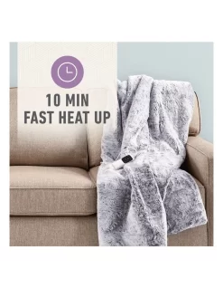 Feel Perfect Faux Fur Heated Throw Blanket In Grey 13 Feel Perfect Faux Fur Heated Throw Blanket In Grey -Household Items Shop 814452040 5 720x928