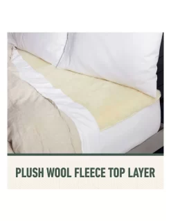 Sleep Perfect Wool Fleece Electric Blanket King In White -Household Items Shop 814480390 3 1 720x928