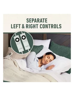 Sleep Perfect Wool Fleece Electric Blanket King In White -Household Items Shop 814480390 4 1 720x928