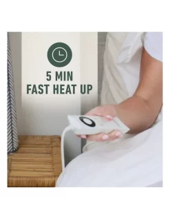 Sleep Perfect Wool Fleece Electric Blanket King In White -Household Items Shop 814480390 6 720x928