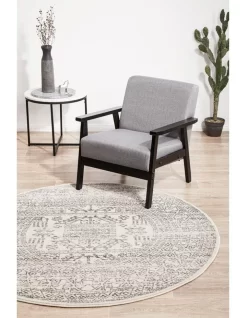 Chrome Addison Silver Round Rug -Household Items Shop 815152780 3 720x928