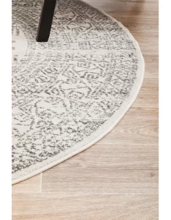 Chrome Addison Silver Round Rug -Household Items Shop 815152780 5 720x928