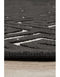 York Alice Black & Gold Rug -Household Items Shop 815156200 6 720x928