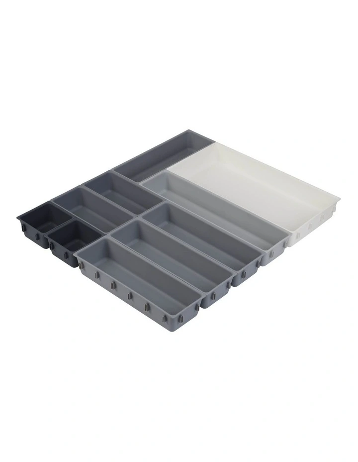 Joseph Joseph Blox 10-piece Drawer Organiser Set Grey 3 Joseph Joseph Blox 10-piece Drawer Organiser Set Grey
