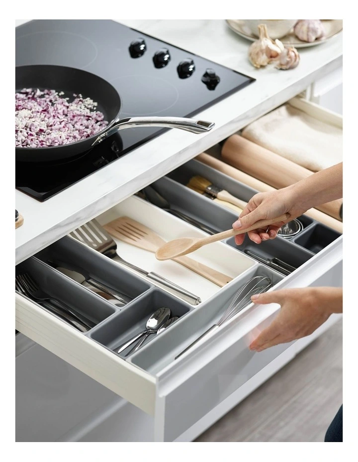 Joseph Joseph Blox 10-piece Drawer Organiser Set Grey 5 Joseph Joseph Blox 10-piece Drawer Organiser Set Grey - Image 3