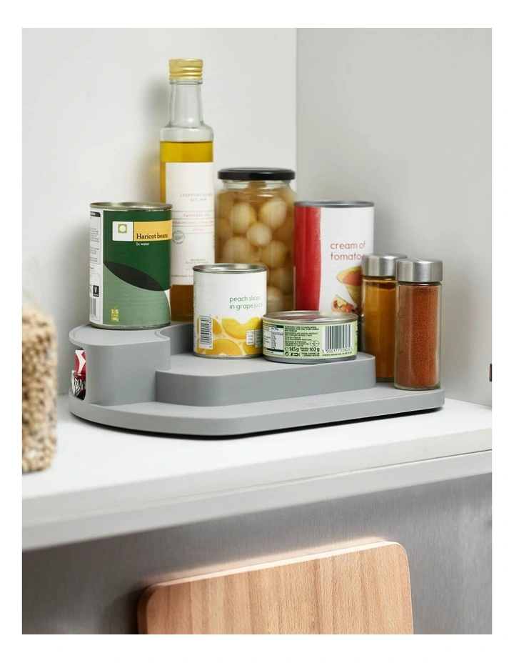 Joseph Joseph CupboardStore Rotating Organiser Grey 5 Joseph Joseph CupboardStore Rotating Organiser Grey - Image 3
