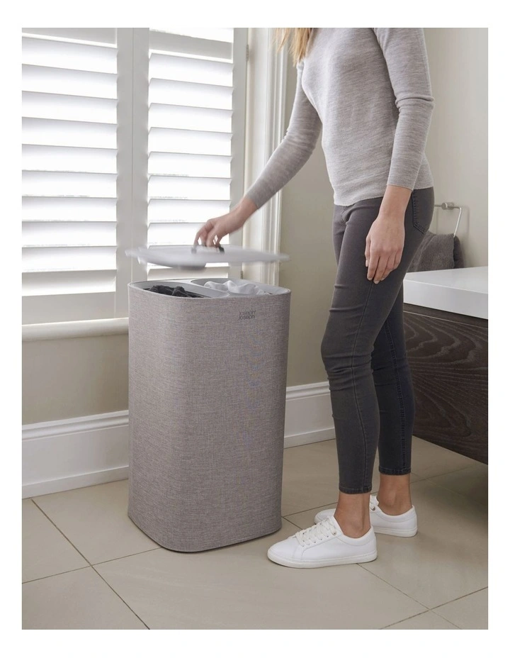 Joseph Joseph Tota 60-litre Laundry Separation Basket Grey 8 Joseph Joseph Tota 60-litre Laundry Separation Basket Grey - Image 6