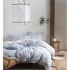 Linen House Deluxe Waffle Quilt Cover Set In Soft Blue