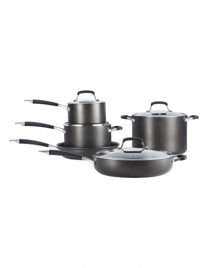 Essentials 5 Piece Non-Stick Cookset With Silicone Handles 3 Essentials 5 Piece Non-Stick Cookset With Silicone Handles
