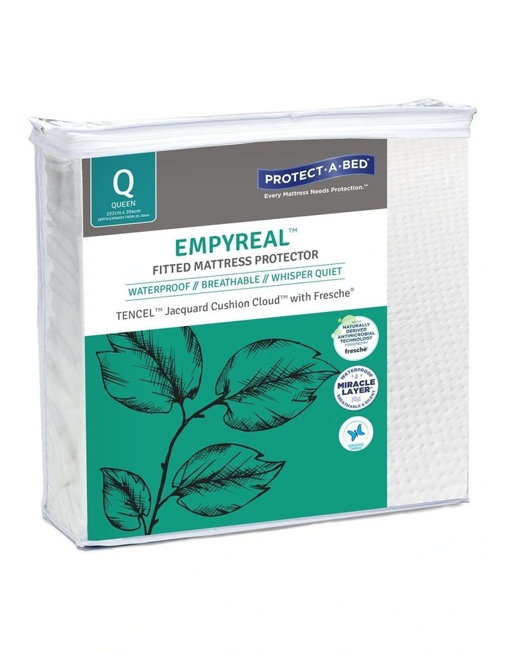 Empyreal Tencel Waterproof Fitted Mattress Protector 3 Empyreal Tencel Waterproof Fitted Mattress Protector
