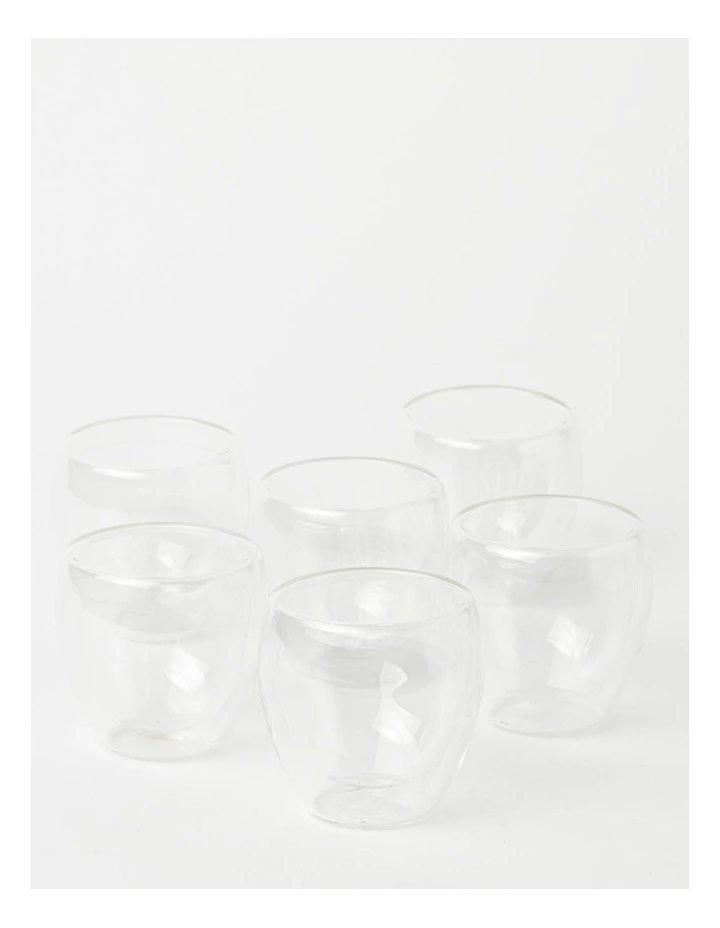 Double Wall Glass 250ml Set Of 6 3 Double Wall Glass 250ml Set Of 6