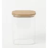 Square Bamboo And Glass Storage Canister With Lid 1300ml 2 Square Bamboo And Glass Storage Canister With Lid 1300ml -Household Items Shop 835121260 1 720x928