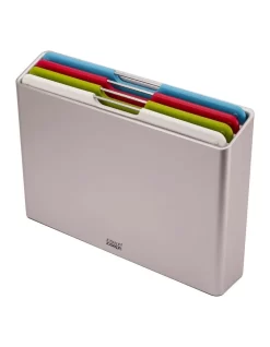 Joseph Joseph Folio 4-Piece Large Chopping Board Set Silver