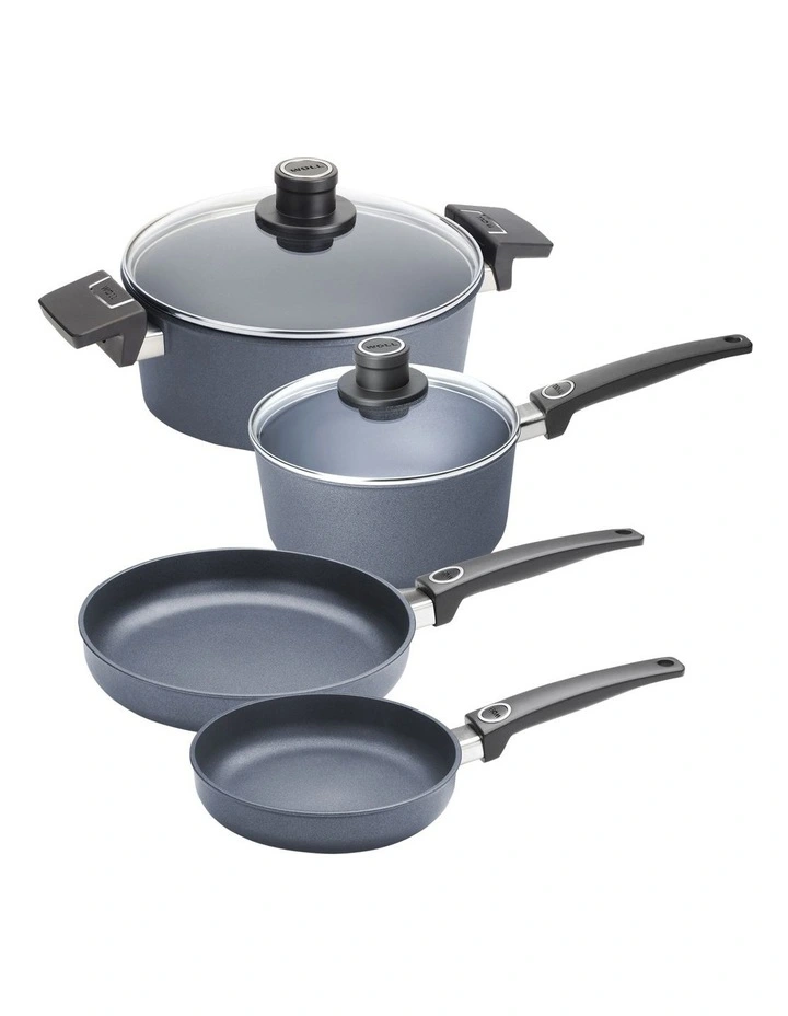 Woll Diamond Lite Fixed Handle Induction 4 Piece Cookware Set Gift Boxed 3 Woll Diamond Lite Fixed Handle Induction 4 Piece Cookware Set Gift Boxed