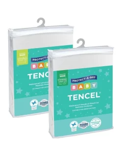 Kids TENCEL Jersey Waterproof Fitted Mattress Protector