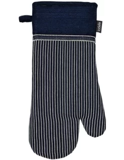 Prof. Series III Stripe Navy Oven Mitt