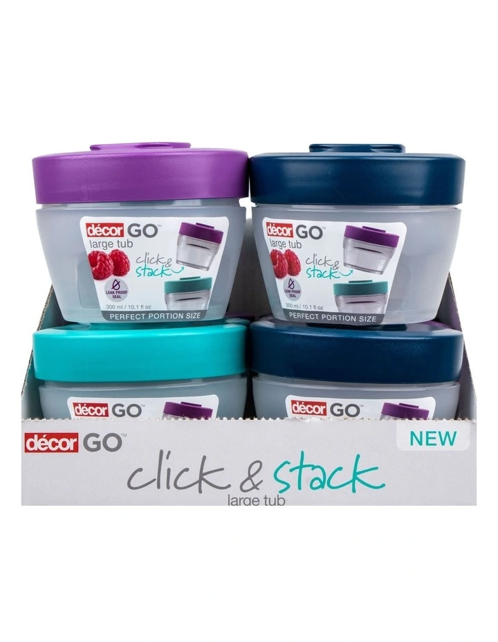Go Snack Tub Large Round 300ml Assorted 8 Go Snack Tub Large Round 300ml Assorted - Image 6