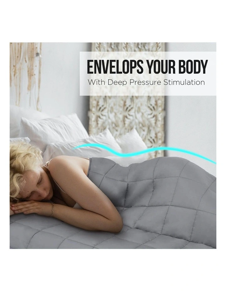 Heavy Weighted Blanket 7kg In Grey 7 Heavy Weighted Blanket 7kg In Grey - Image 5