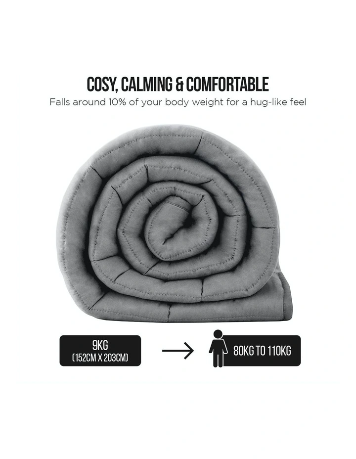 Heavy Weighted Blanket 9Kg In Grey 6 Heavy Weighted Blanket 9Kg In Grey - Image 4