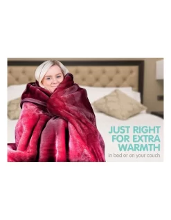 220 X 240cm Mink Blanket Double Sided Queen Soft Plush Bed Faux Throw Rug 800gsm -Household Items Shop 840049840 4 720x928